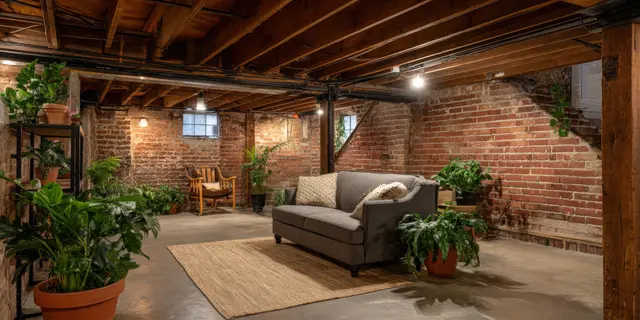 Renovated Basement Living Space