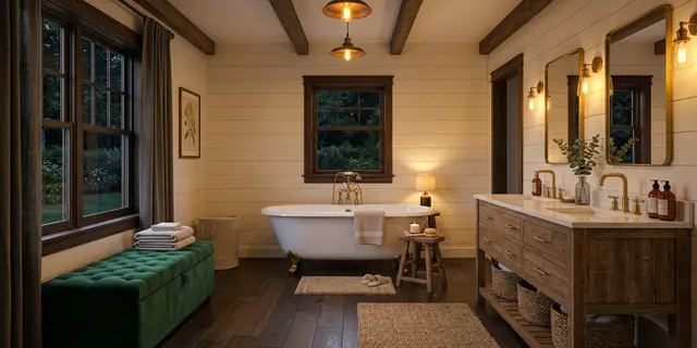Designer Bath & Laundry Nook
