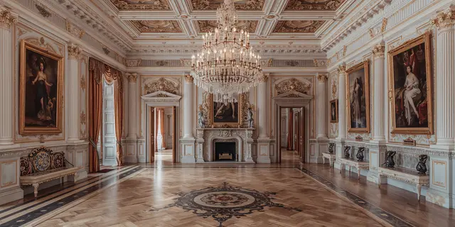 Baroque Chandelier Salon