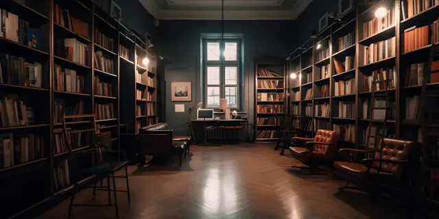 Classic Library Interior