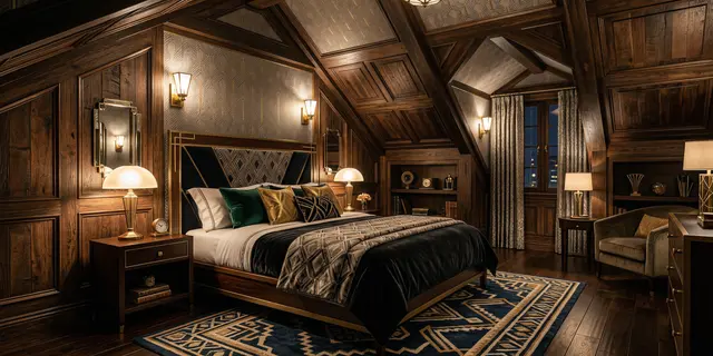 Art Deco Attic Sanctuary