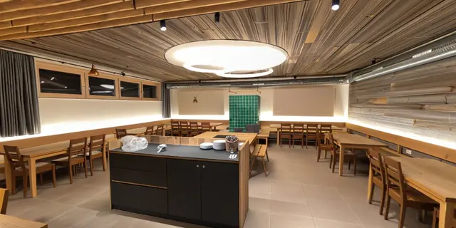 Wood-panelled Dining Hall